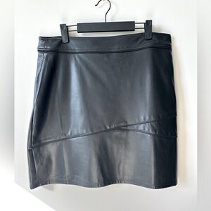 Karl Lagerfeld leather mini skirt
